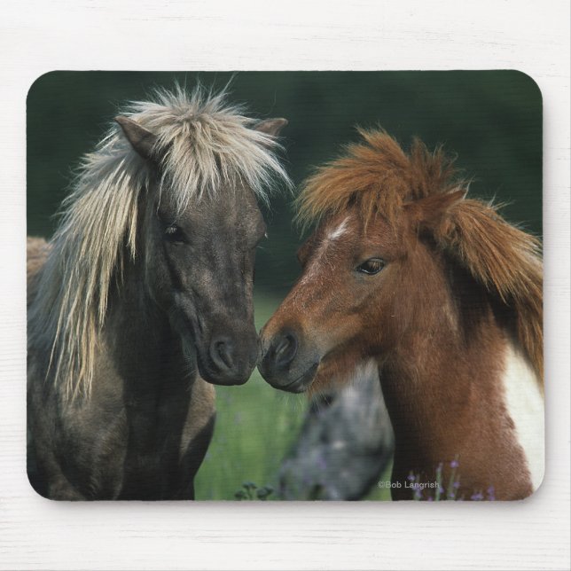 Miniature Horses Touching Mouse Mat (Front)