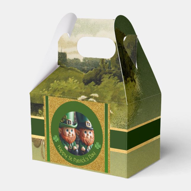 Miniature Leprechaun St Patrick's Day CFB Favour Box (Front Side)