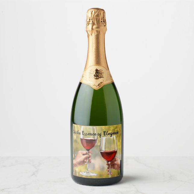 Miniature Magic Liquor Sparkling Wine Label (Front)