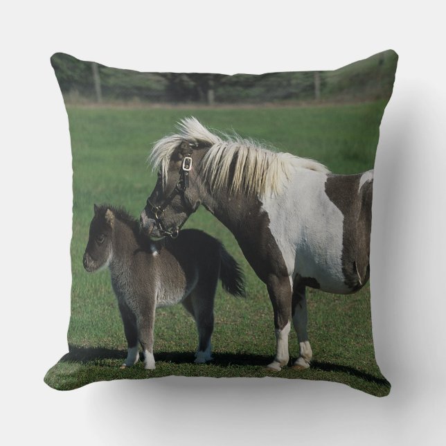 Miniature Mare & Foal Standing Cushion (Front)