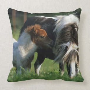 Miniature Mare & Foals 2 Cushion