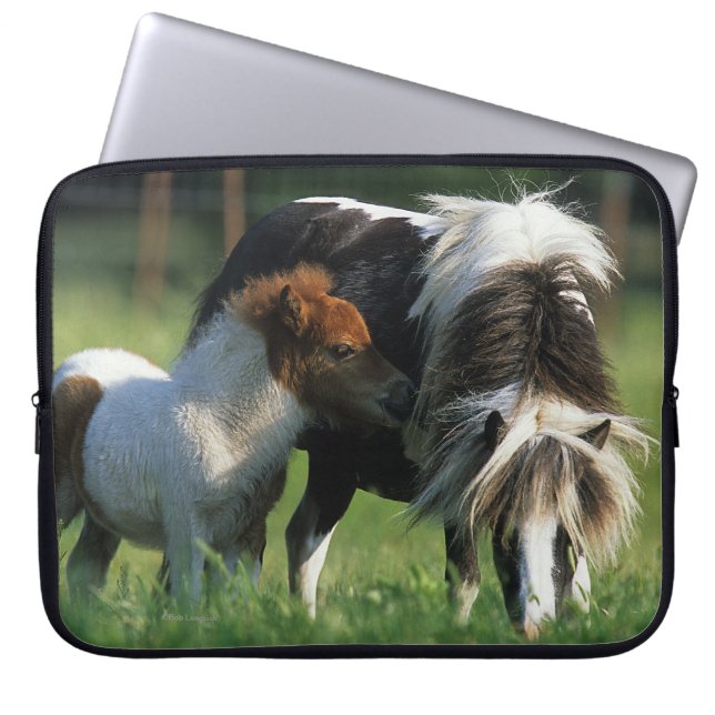 Miniature Mare & Foals 2 Laptop Sleeve (Front)