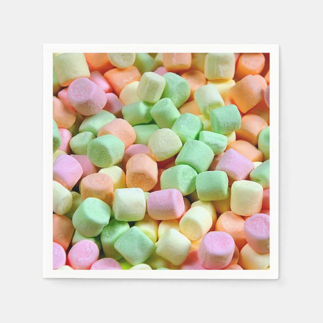 Miniature marshmallows napkin (Front)