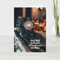Miniature Model Railroader Anniversary or Birthday