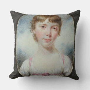 Miniature of a young girl cushion