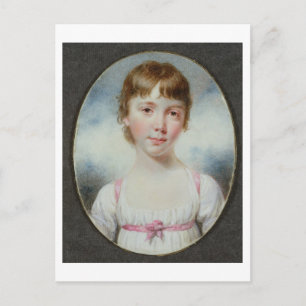 Miniature of a young girl postcard