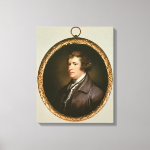 Miniature of Edmund Burke, 1795 Canvas Print