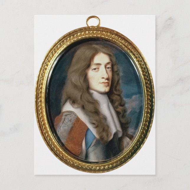 Miniature of James II as the Duke of York, 1661 Postcard (Front)