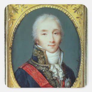 Miniature of Joseph Fouche  Duke of Otranto Square Sticker