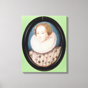 Miniature of Queen Elizabeth I Canvas Print