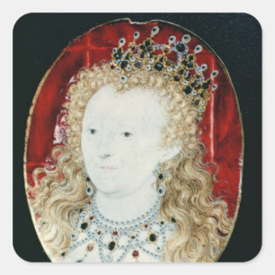 Miniature of Queen Elizabeth I Square Sticker