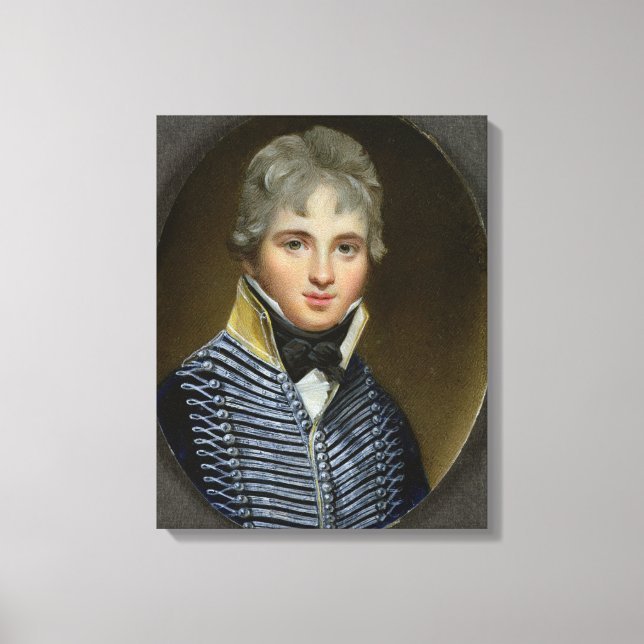 Miniature of William Howe de Lancey (d.1815), Corn Canvas Print (Front)