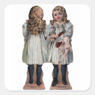 Miniature Paper Dolls Crafts Stickers