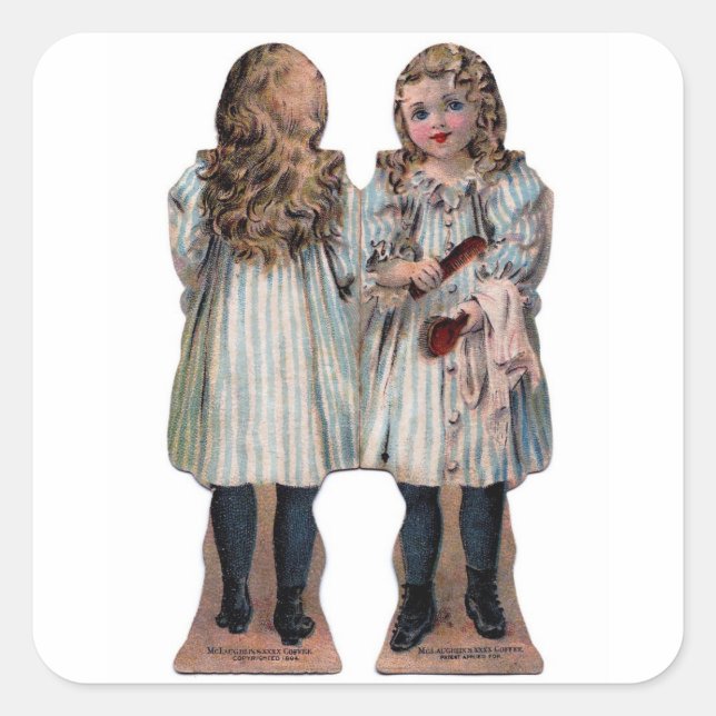 Miniature Paper Dolls Crafts Stickers (Front)