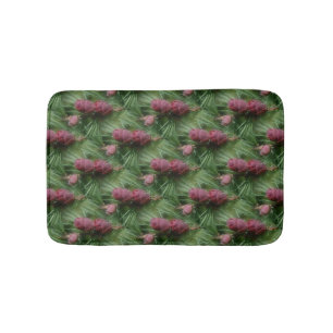 Miniature Pine Cones Nature Pattern Bath Mat