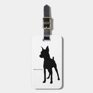 Miniature Pinjar Luggage Tag miniature pinscher Lu