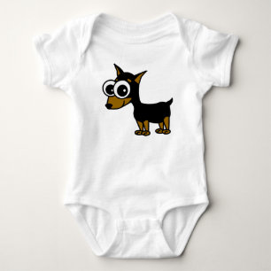 Miniature Pinscher Baby Bodysuit