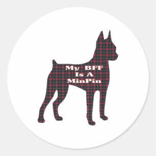 Miniature Pinscher BFF Sticker