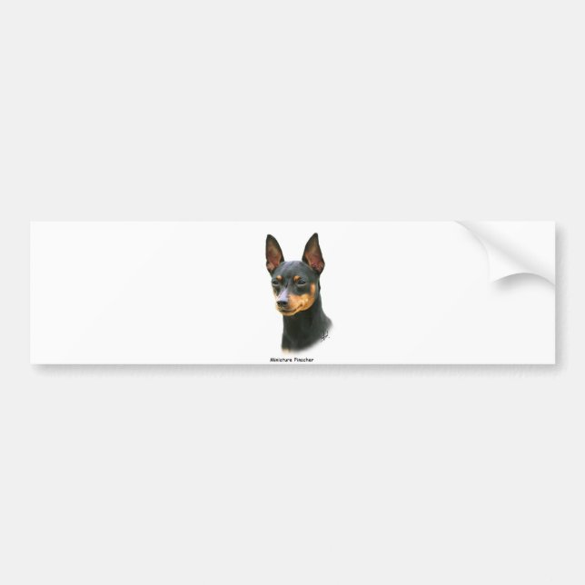 Miniature Pinscher Bumper Sticker (Front)