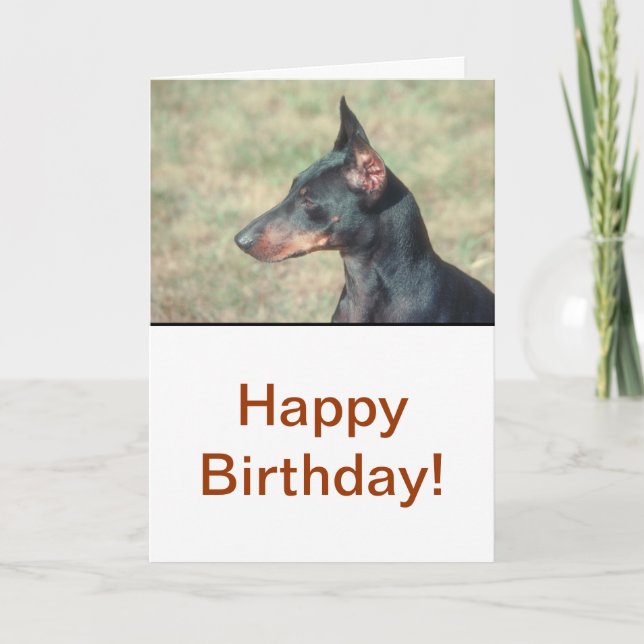 Miniature Pinscher Card (Front)