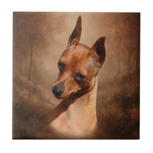 Miniature Pinscher Ceramic Photo Tile