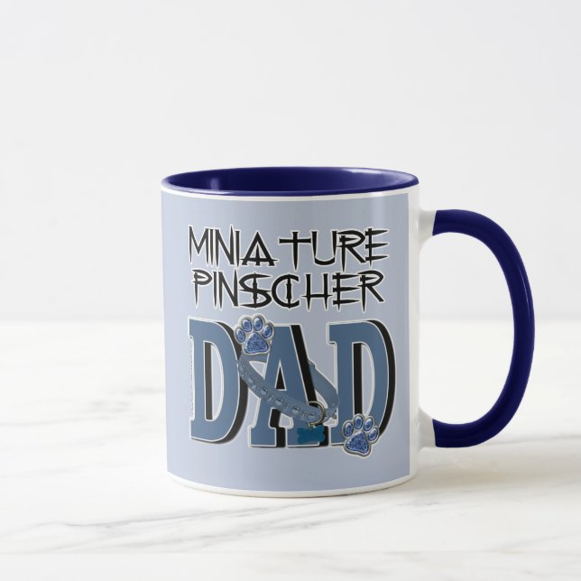 Miniature Pinscher DAD Mug (Right)