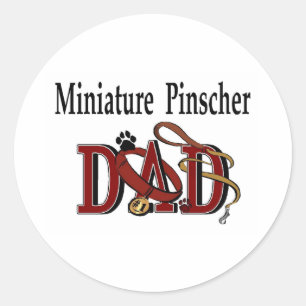 Miniature Pinscher Dad Sticker