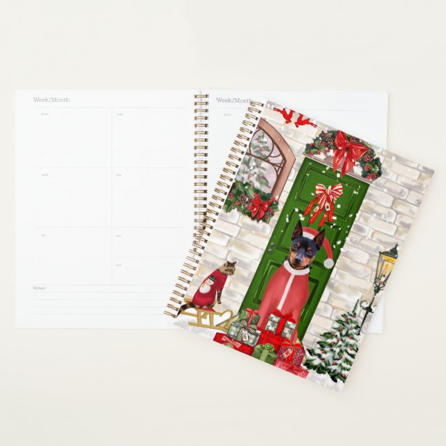 Miniature Pinscher Dog Christmas  Planner (Display)