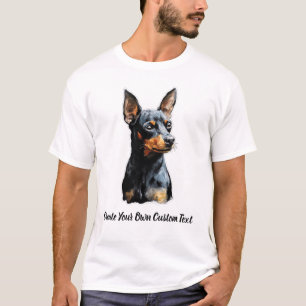 Miniature Pinscher Dog Create Your Own Custom Text T-Shirt