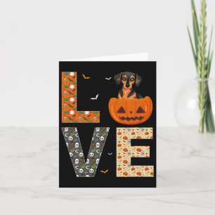 Miniature Pinscher Dog Lovers Boys Girls Halloween Card