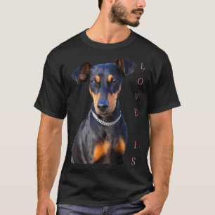 Miniature Pinscher Dog Mum Dad T Love Puppy Pet 2 T-Shirt