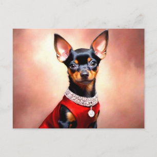 Miniature Pinscher Dog Postcard