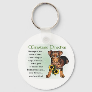 Miniature Pinscher Gifts Key Ring