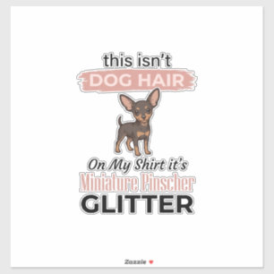 Miniature Pinscher Glitter Funny Dog Shirt Design_