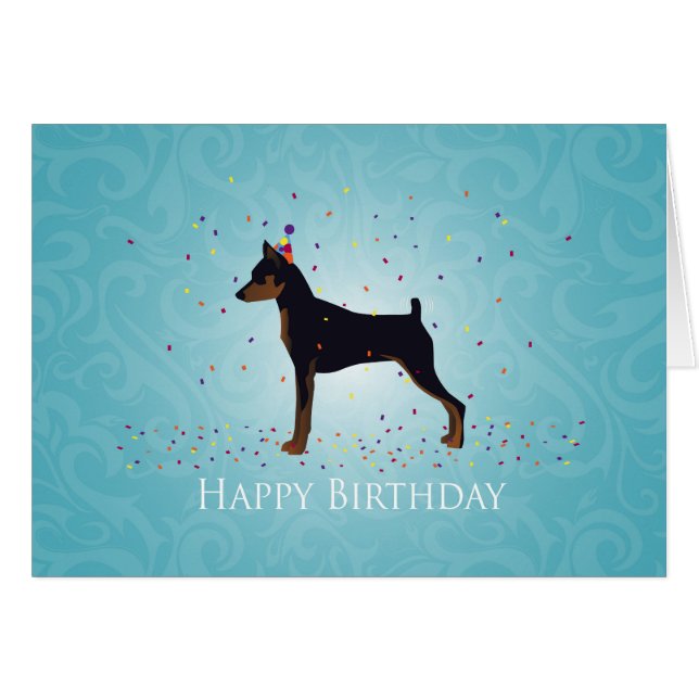 Miniature Pinscher Greetings (Front Horizontal)