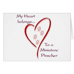 Miniature Pinscher Heart Belongs