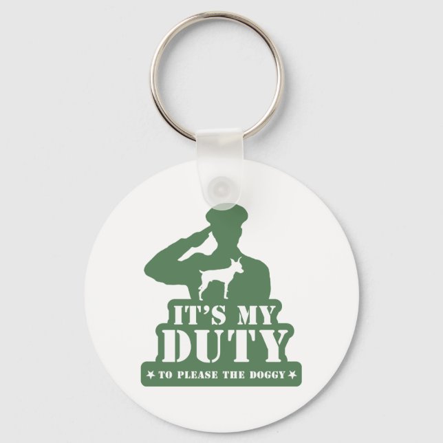 Miniature Pinscher Key Ring (Front)