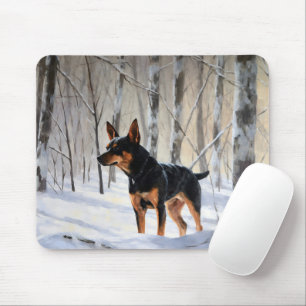 Miniature Pinscher Let It Snow Christmas Mouse Mat