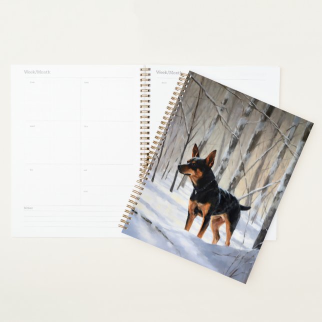 Miniature Pinscher Let It Snow Christmas Planner (Display)