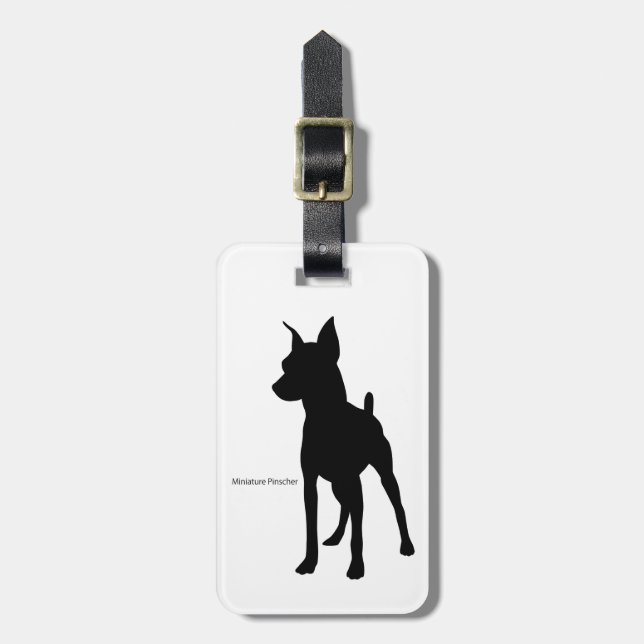 Miniature Pinscher Luggage Tag (Front Vertical)