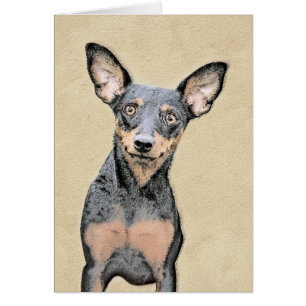 Miniature Pinscher Painting Cute Original Dog Art