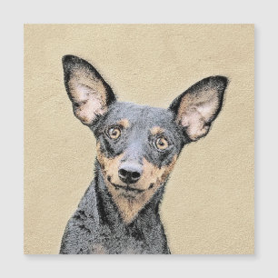 Miniature Pinscher Painting Cute Original Dog Art