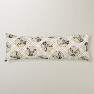 Miniature Pinscher Painting Cute Original Dog Art Body Cushion