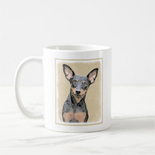 Miniature Pinscher Painting Cute Original Dog Art Coffee Mug