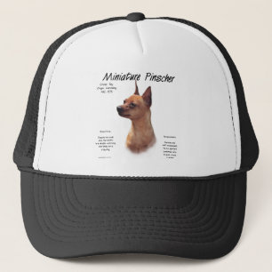 Miniature Pinscher (red) History Design Trucker Hat
