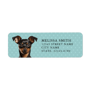 Miniature Pinscher Return Address Label