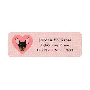 Miniature Pinscher Return Address Labels