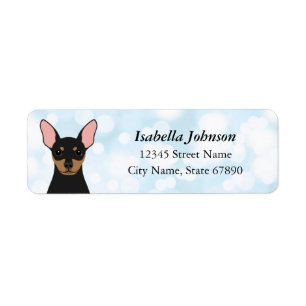 Miniature Pinscher Return Address Labels
