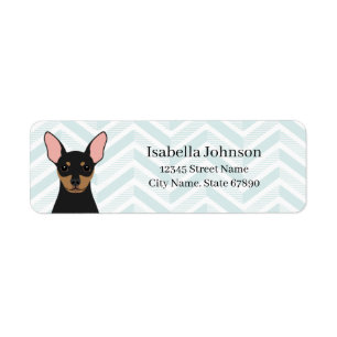 Miniature Pinscher Return Address Labels