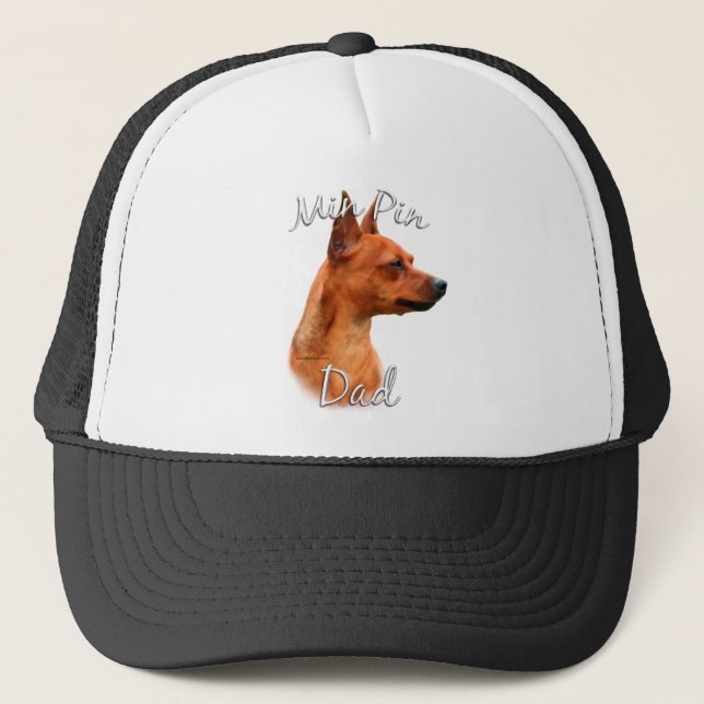 Miniature Pinscher (rust) Dad 2 Trucker Hat (Front)